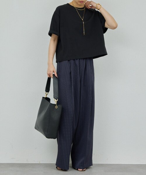 GALLARDAGALANTE（ガリャルダガランテ）の「クロップドTee（Tシャツ/カットソー・レディース・ブラック/ホワイト/オレンジ・FREE）」の18枚目の写真