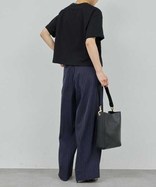 GALLARDAGALANTE（ガリャルダガランテ）の「クロップドTee（Tシャツ/カットソー・レディース・ブラック/ホワイト/オレンジ・FREE）」の20枚目の写真