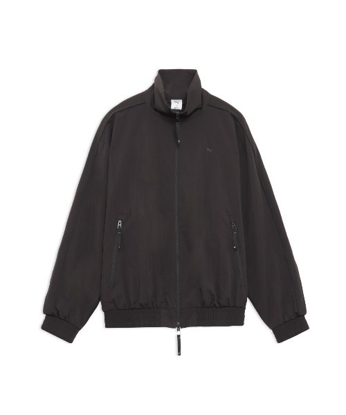 PUMA(プーマ)の「PUMA STAND COLLAR JACKET(プーマ スタンドカラージャケット)(ブルゾン・メンズ・グレー系/ベージュ系/ブラック系・LARGE/MEDIUM/SMALL/X-SMALL)」の2枚目の写真