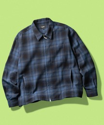 HUF | 89 OUTLINE PLAID ZIP SHIRT(シャツ/ブラウス)