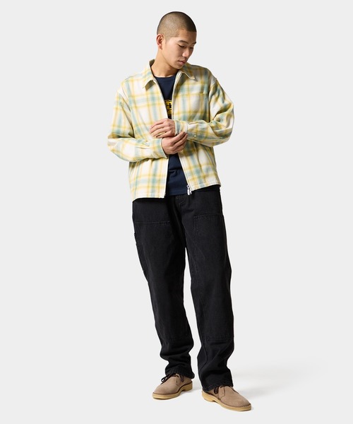 HUF（ハフ）の「89 OUTLINE PLAID ZIP SHIRT（シャツ/ブラウス・メンズ・ブラック/イエロー系その他・S/M/L/XL/XXL）」の18枚目の写真
