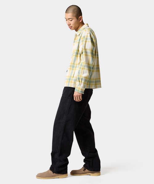 HUF（ハフ）の「89 OUTLINE PLAID ZIP SHIRT（シャツ/ブラウス・メンズ・ブラック/イエロー系その他・S/M/L/XL/XXL）」の3枚目の写真