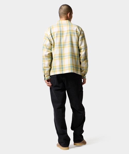 HUF（ハフ）の「89 OUTLINE PLAID ZIP SHIRT（シャツ/ブラウス・メンズ・ブラック/イエロー系その他・S/M/L/XL/XXL）」の4枚目の写真