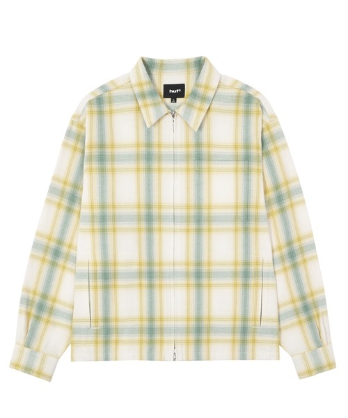 HUF（ハフ）の「89 OUTLINE PLAID ZIP SHIRT（シャツ/ブラウス・メンズ・ブラック/イエロー系その他・S/M/L/XL/XXL）」の13枚目の写真