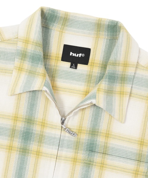 HUF（ハフ）の「89 OUTLINE PLAID ZIP SHIRT（シャツ/ブラウス・メンズ・ブラック/イエロー系その他・S/M/L/XL/XXL）」の8枚目の写真