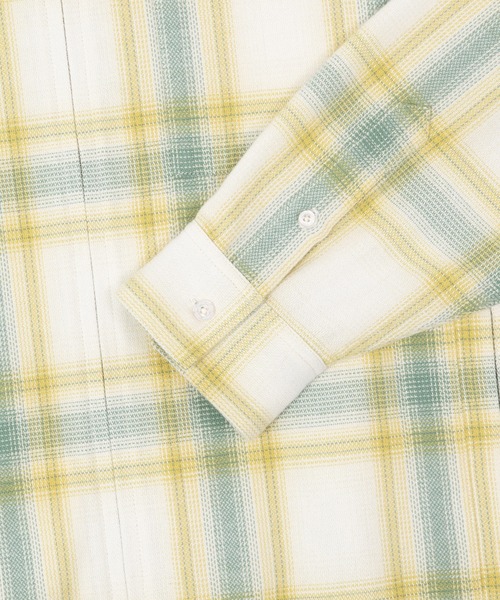 HUF（ハフ）の「89 OUTLINE PLAID ZIP SHIRT（シャツ/ブラウス・メンズ・ブラック/イエロー系その他・S/M/L/XL/XXL）」の10枚目の写真