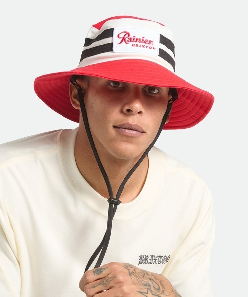 BRIXTON(ブリクストン)の「BRIXTON X BRIXTON BOONIE HAT / ブリクストン(ハット・レディース・レッド・L/XL)」の6枚目の写真