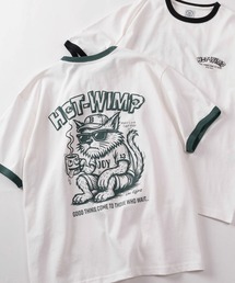 make a ray!（メイク ア レイ！）の「【84】ヴィンテージライク バックプリント クールタッチ 接触冷感 リンガーTシャツ/ユニセックス/レディース/メンズ（Tシャツ/カットソー）」