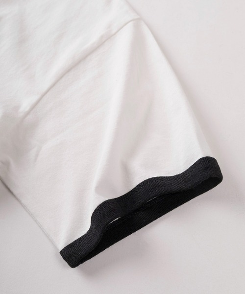 make a ray!(メイク ア レイ!)の「【84】ヴィンテージライク バックプリント クールタッチ 接触冷感 リンガーTシャツ/ユニセックス/レディース/メンズ(Tシャツ/カットソー・メンズ・ブラック系その他/ブラック/レッド/グリーン・L/M)」の9枚目の写真