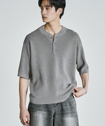 WYM LIDNM(�E�B�� �o�C ���h��)��AZE H/S KNIT HENLEY(�j�b�g/�Z�[�^�[)