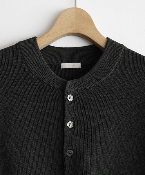 WYM LIDNM（ウィム バイ リドム）の「AZE H/S KNIT HENLEY（ニット/セーター・メンズ・グレー/ブラウン/チャコール・S/M/L）」の18枚目の写真