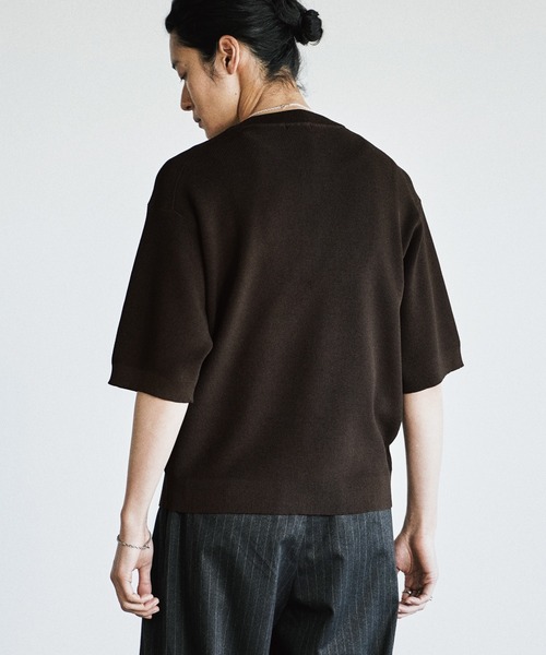 WYM LIDNM（ウィム バイ リドム）の「AZE H/S KNIT HENLEY（ニット/セーター・メンズ・グレー/ブラウン/チャコール・S/M/L）」の16枚目の写真