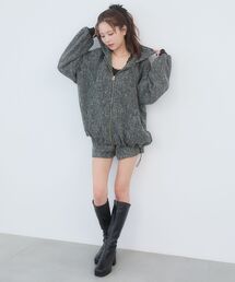 MAJESTIC LEGON | キラキラツイードミディブルゾン(ブルゾン)