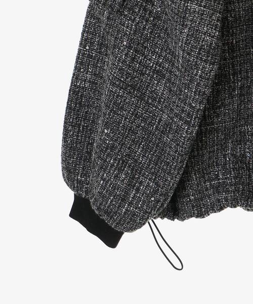 MAJESTIC LEGON（マジェスティックレゴン）の「キラキラツイードミディブルゾン（ブルゾン・レディース・アイボリー/ピンク/ブラック・MEDIUM）」の10枚目の写真