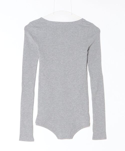 DLESS(ドレス)の「Cardigan bodysuits/カーディガンボディスーツ(Tシャツ/カットソー・レディース・ゴールド系その他/グレー/ブラック×ピンク/ベビーピンク・XS/S)」の5枚目の写真