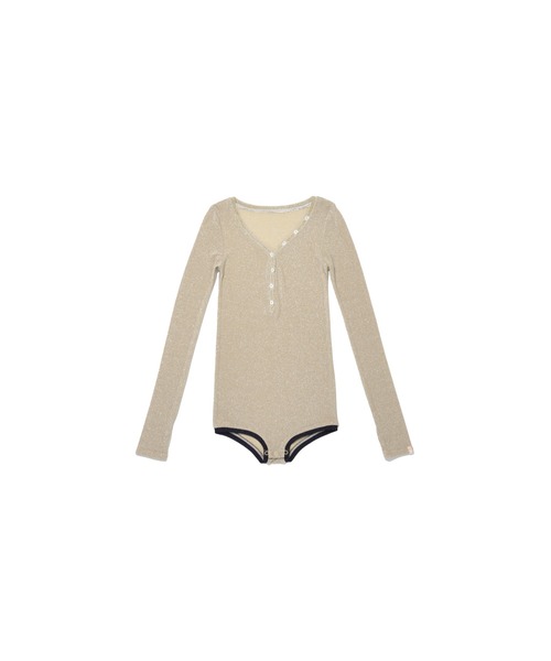 DLESS(ドレス)の「Cardigan bodysuits/カーディガンボディスーツ(Tシャツ/カットソー・レディース・ゴールド系その他/グレー/ブラック×ピンク/ベビーピンク・XS/S)」の10枚目の写真