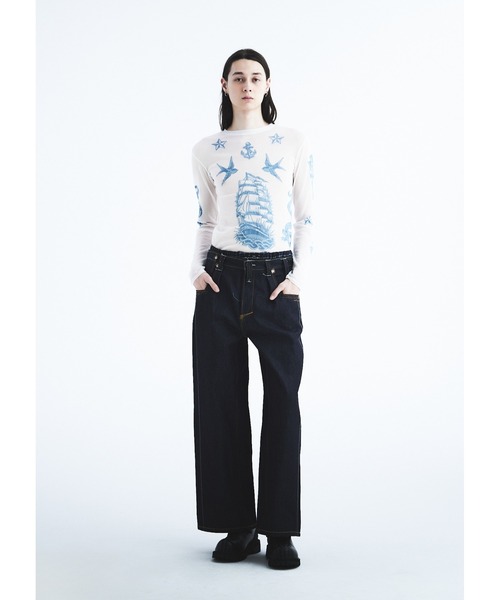 DAIRIKU(ダイリク)の「"Freedom Stitch" Rigid Denim Pants(デニムパンツ・メンズ・インディゴブルー・S/M)」の2枚目の写真