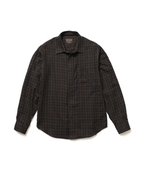 MR.OLIVE(ミスターオリーブ)の「【MR.OLIVE/ミスターオリーブ】DOUBLE GAUZE MADRAS CHECK / REGULAR COLLAR SHIRT / M261114(シャツ/ブラウス・メンズ・カーキ/ブラック・S/M)」の3枚目の写真