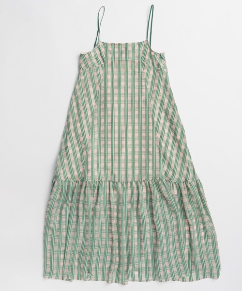MAISON SPECIAL(メゾンスペシャル)の「Multi Check Cami Dress/マルチチェックキャミワンピース(ワンピース・レディース・グリーン/ブルー/ブラック・36/38)」の21枚目の写真