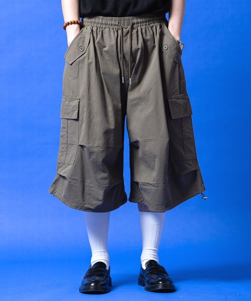 a.p.o.v.(エーピーオービー)の「a.p.o.v. ライトコットンバギーカーゴハーフパンツ(カーゴパンツ・メンズ・ブラック/チャコール/ベージュ/カーキ・ONESIZE)」の5枚目の写真