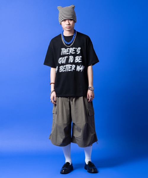 a.p.o.v.(エーピーオービー)の「a.p.o.v. ライトコットンバギーカーゴハーフパンツ(カーゴパンツ・メンズ・ブラック/チャコール/ベージュ/カーキ・ONESIZE)」の6枚目の写真