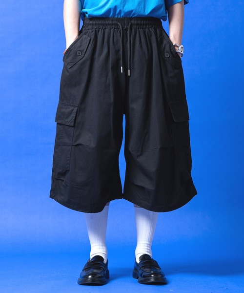 a.p.o.v.(エーピーオービー)の「a.p.o.v. ライトコットンバギーカーゴハーフパンツ(カーゴパンツ・メンズ・ブラック/チャコール/ベージュ/カーキ・ONESIZE)」の7枚目の写真