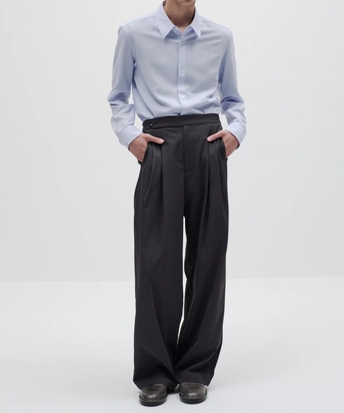 ATTACHMENT（アタッチメント）の「【ATTACHMENT/アタッチメント】PE CONPACT TWILL REGULAR COLLAR DRESS SHIRTS/ポリエステルコンパクトツイル レギュラーカラードレスシャツ（シャツ/ブラウス・メンズ・ライトブルー/ホワイト/ライトグレー・2）」の4枚目の写真