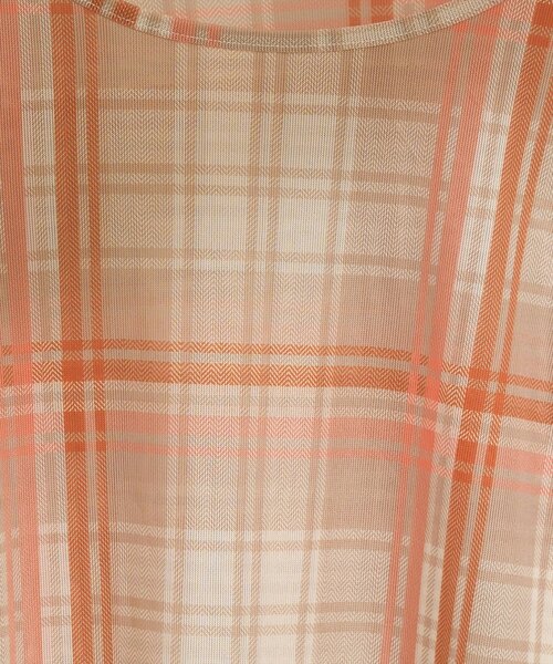 natural couture（ナチュラルクチュール）の「チュールチェックトップス（Tシャツ/カットソー・レディース・ブラウン/グレー/ベージュ・FREE）」の20枚目の写真