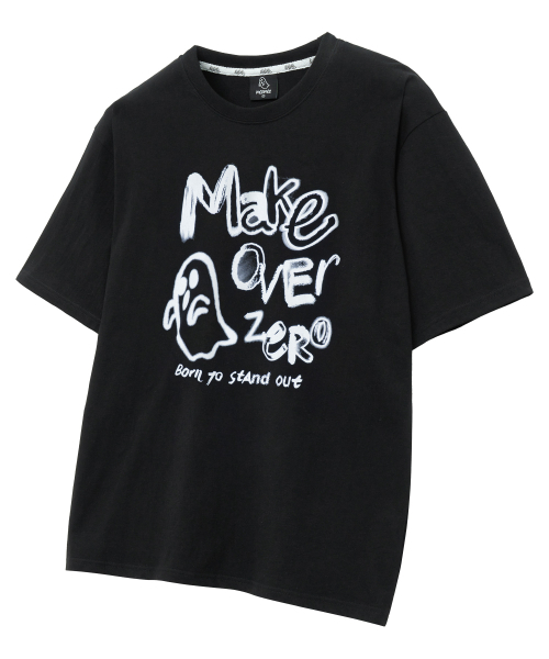 MOZMOZ(モズモズ)の「ゴーストドローイングオーバーサイズ半袖Tシャツブラック(Tシャツ/カットソー・レディース・その他・1/2/3)」の4枚目の写真