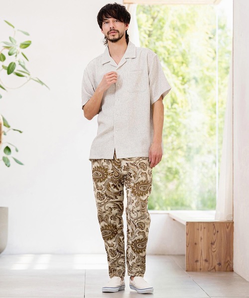 CAMBIO(カンビオ)の「mp14942- ゴブランテーパードパンツ(HLCM0266)(その他パンツ・メンズ・ベージュ/ブラック・M/L/XL)」の6枚目の写真