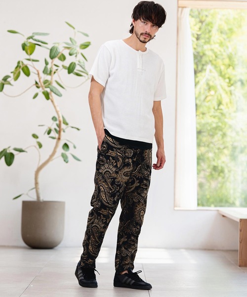 CAMBIO(カンビオ)の「mp14942- ゴブランテーパードパンツ(HLCM0266)(その他パンツ・メンズ・ベージュ/ブラック・M/L/XL)」の12枚目の写真