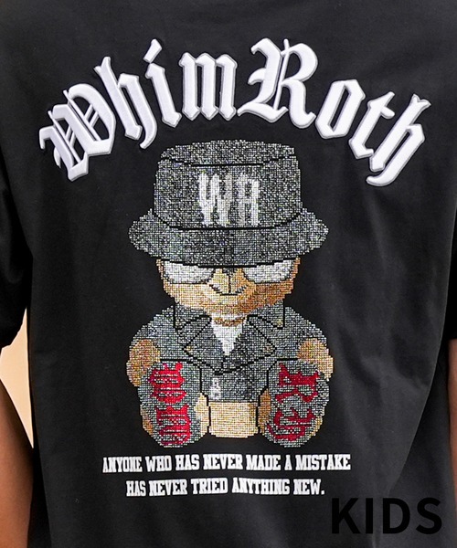 adamsJUGGLER(アダムスジャグラー)の「W/R R.S ベアーティーキッズ(Tシャツ/カットソー・キッズ・ホワイト/ブラック・100/130/120/110/150)」の11枚目の写真