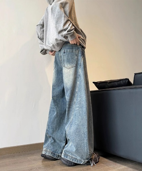 REBALANCE(リバランス)の「ワイドデニムパンツ(デニムパンツ・メンズ・A・X-LARGE/LARGE/MEDIUM)」の4枚目の写真