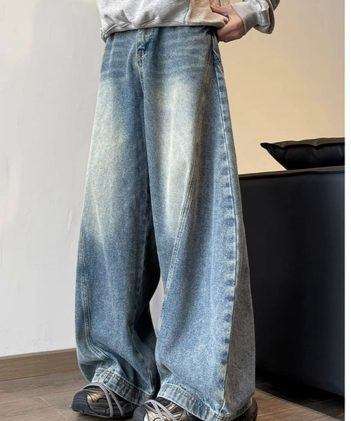 REBALANCE(リバランス)の「ワイドデニムパンツ(デニムパンツ・メンズ・A・X-LARGE/LARGE/MEDIUM)」の6枚目の写真