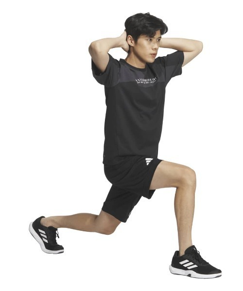adidas(アディダス)の「アディダス adidas テック エッセンシャルズ ビッグロゴ グラフィック レギュラーフィット ショーツ(その他パンツ・メンズ・ブラック×ホワイト/ブラック×ブラック・M/L/LL/S/3L)」の8枚目の写真