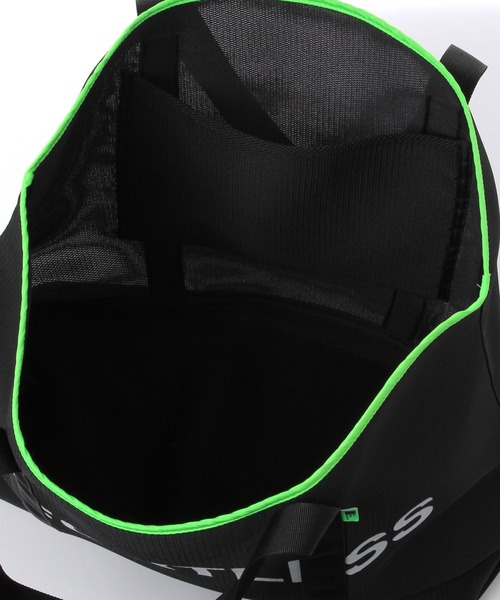 LAKOLE（ラコレ）の「BIGメッシュトートバッグ / 641585（トートバッグ・メンズ・ブラック/ホワイト/グリーン・FREE）」の18枚目の写真