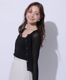 ★新品タグ付き★アプワイザーリッシェ★透けカーデアンサンブル★ブラック★ 楽天市場】Apuweiser－ riche アプワイザーリッシェ（アンサンブル