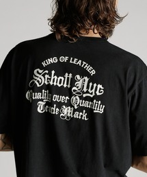 Schott（ショット）の「Schott ショット QUALITY OVER QUANTITY T-SHIRT クオリティ・オーバー・クオンティティ Tシャツ（Tシャツ/カットソー）」