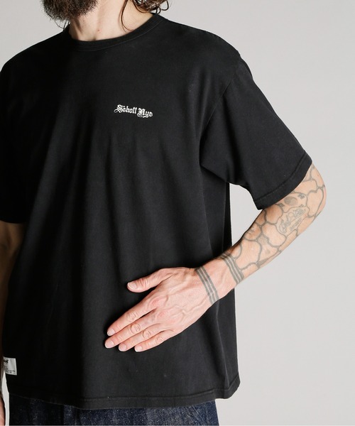 Schott(ショット)の「Schott/ショット/QUALITY OVER QUANTITY T-SHIRT/クオリティ・オーバー・クオンティティ Tシャツ(Tシャツ/カットソー・メンズ・レッド/ダークグリーン/ブラック・MEDIUM/XX-LARGE/X-LARGE/LARGE)」の13枚目の写真