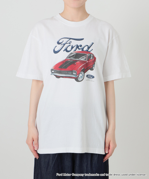 GOOD ROCK SPEED(グッドロックスピード)の「GOOD ROCK SPEED / グッドロックスピード Ford CAR GRAPHIC T-SHIRT(Tシャツ/カットソー・レディース・ホワイト・LARGE/MEDIUM/SMALL)」の2枚目の写真