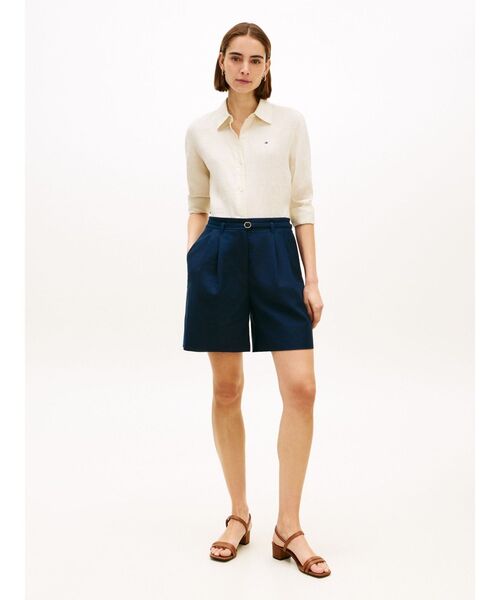 TOMMY HILFIGER(トミーヒルフィガー)の「リネンリラックスシャツ(シャツ/ブラウス・レディース・ピンク/ホワイト/ブルー・38inch/36inch/34inch/32inch)」の5枚目の写真