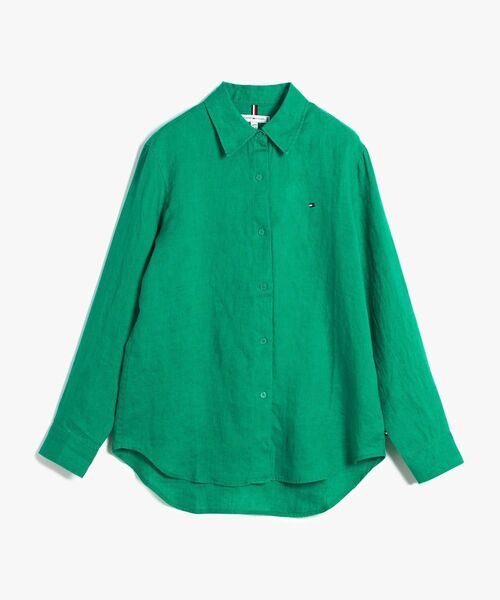 TOMMY HILFIGER(トミーヒルフィガー)の「リネンリラックスシャツ(シャツ/ブラウス・レディース・ピンク/ホワイト/ブルー・38inch/36inch/34inch/32inch)」の17枚目の写真