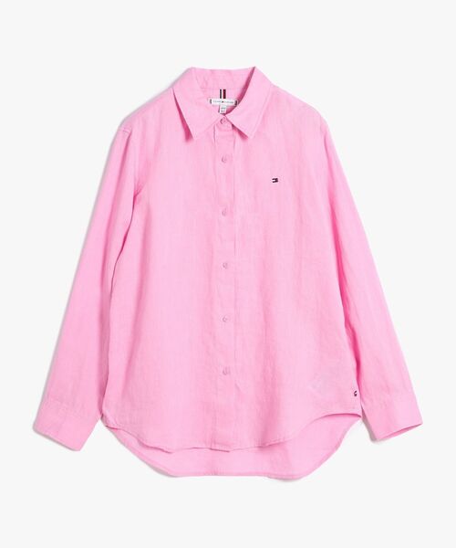 TOMMY HILFIGER(トミーヒルフィガー)の「リネンリラックスシャツ(シャツ/ブラウス・レディース・ピンク/ホワイト/ブルー・38inch/36inch/34inch/32inch)」の22枚目の写真