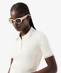 美品！LACOSTE ラコステ　半袖　サマーニット　L LACOSTE｜ラコステのニット/セーター（半袖）通販 - ZOZOTOWN