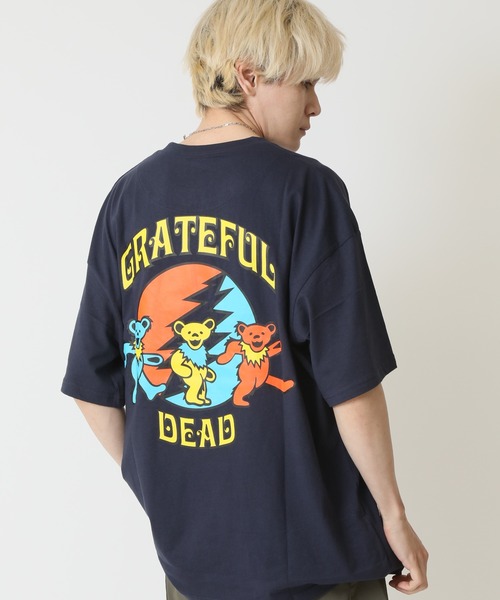 Grateful Dead（グレイトフルデッド）の「GRATEFUL DEAD グレイトフル・デッド オーバーサイズ メンズ レディース 半袖プリントTシャツ（Tシャツ/カットソー・メンズ・ホワイト系1/ホワイト系2/ブラック系2/グリーン系1/ネイビー系2/グレー系1/ベージュ系2/パープル系1・XL/L/M）」の7枚目の写真