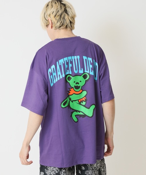 Grateful Dead（グレイトフルデッド）の「GRATEFUL DEAD グレイトフル・デッド オーバーサイズ メンズ レディース 半袖プリントTシャツ（Tシャツ/カットソー・メンズ・ホワイト系1/ホワイト系2/ブラック系2/グリーン系1/ネイビー系2/グレー系1/ベージュ系2/パープル系1・XL/L/M）」の8枚目の写真