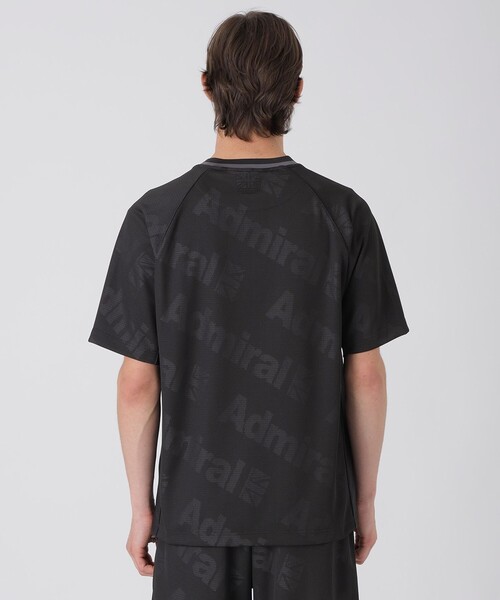 BLACK LABEL CRESTBRIDGE(ブラックレーベル・クレストブリッジ)の「【WEB・一部店舗限定】【BLACK lab.×Admiral】メッシュジャカードロゴTシャツ(Tシャツ/カットソー・メンズ・ブラック・M/L)」の4枚目の写真
