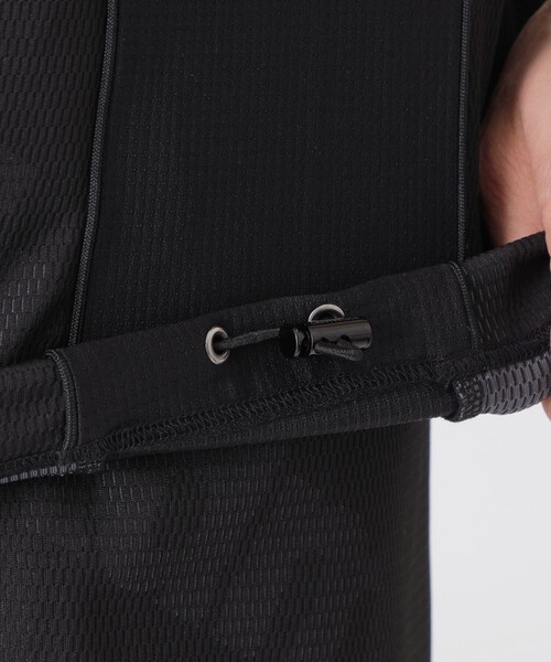 BLACK LABEL CRESTBRIDGE(ブラックレーベル・クレストブリッジ)の「【WEB・一部店舗限定】【BLACK lab.×Admiral】メッシュジャカードロゴTシャツ(Tシャツ/カットソー・メンズ・ブラック・M/L)」の6枚目の写真