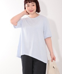 【LL~6L 大きいサイズ】【WEB限定】カットソーサッカープルオーバー