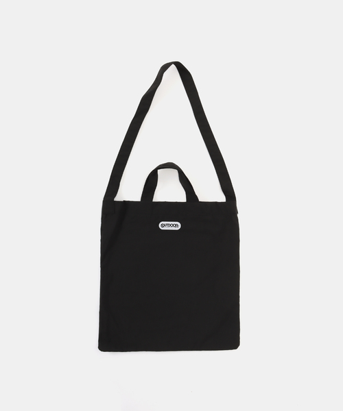 OUTDOOR PRODUCTS(アウトドアプロダクツ)の「OUTDOOR PRODUCTS / アウトドアプロダクツ ナイロンロゴトートBAG(トートバッグ・レディース・チョコ/ブラック/グリーン/ブラウン・FREE)」の5枚目の写真